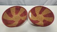 (10) Hand Woven Baskets - 10