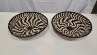 (10) Hand Woven Baskets - 12