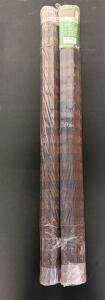 (2) 48x72&rdquo; Dark Brown Bamboo Blinds