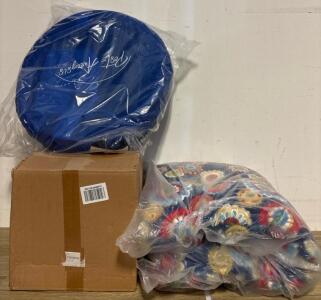 JLeisure Avenli 12014 5.5 Foot x 20 Inch Pool, Professional Pool Skimmer Net, And 42&rdquo;x19&rdquo; Boho Floral Lounge Cushion