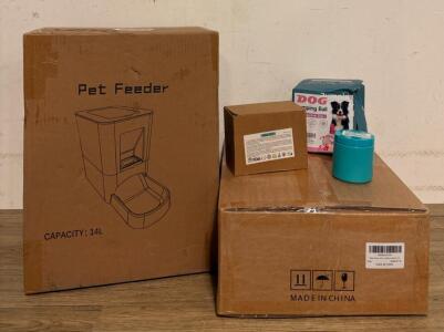 Pet Lot! Stairs, Dog Feeder, Allergy Meds And More!