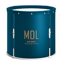 MDL Portable Folding Bath Tub, 66 Gal Capacity, Insulated Multi-layer, 27.6"x25.6", Blue And 4-10 LB KHTO Weighted Vest For Men and Women - 3