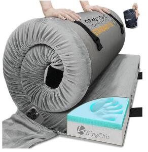 KingChii CertiPUR-US Memory Foam Camping Mattress Queen