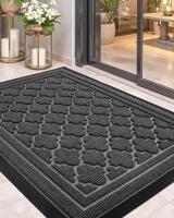 Color & Geometry 24"x48" Heavy Duty Grey Door Mat & Lilo & Stitch 59"x39" Cartoon Rug, Both New - 4