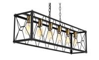 45.9 inches Industrial Dining Table Chandelier
