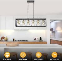 45.9 inches Industrial Dining Table Chandelier - 4