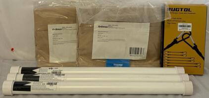 (2) Grillman All Weather Grill Covers For Traeger Pro Series 575/22, (18) Pcs Stainless Steel Kebab Skewers & (6) Pcs Bungee Cords