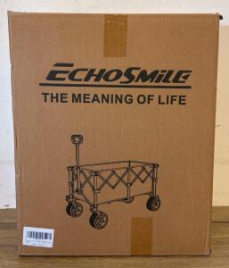 Echo Smile Black And Orange Folding Wagon 39x18x47.5CMS