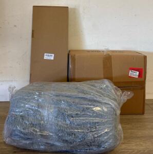 Queen Rose Cooling Pregnancy Pillow, Glamtex 4x6 Fluffy Rug And &ldquo;MOM&rdquo; Carboard Fillable Gift Box