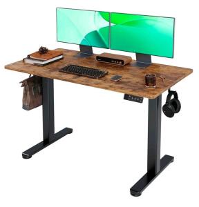 Electric Standing/Sitting Desk, 24x48in; (2) 4-Slot And (1) 6-Slot Brochure Holder, Case (45) Packs Of Sticky Note, 16 Per Pack