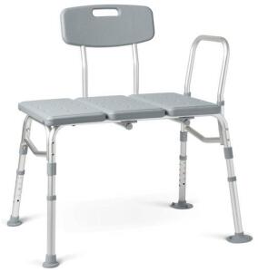 (2) Medline Adjustable Transfer Benches For Bathtubs & Showers