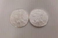 (2) 1 oz. Fine Silver One Dollar Rounds