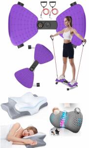 At Home Exercise Twister Machine, Orthopedic Bed Pillow & Lumbar Support Pillow