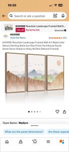 Home Decor Lot Including 2&rsquo;x10&rsquo; Carpet Runner, 3 Piece Framed Wall Art, IKEA Table Lamp and 2 Throw Pillows