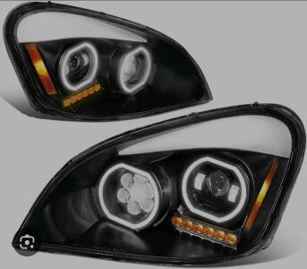 Freightliner Cascadia 2008-2017 Full LED Black Projector Headlight