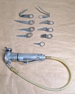 (1) Air Windshield Removal Tool & Assorted Blades