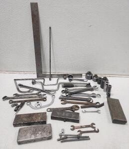 (4) Small Plomb Tool Co. Tool Boxes And Assorted Tools