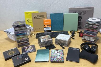CD Lot - Footloose - the Doors and Many More - Glass Protectors - Keyboard and More
