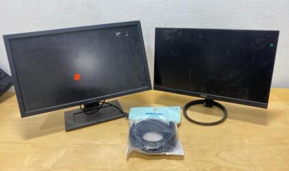 Dell and Acer Monitors 23&rdquo; and 22&rdquo; ( Unable to Test ) - Unopened 25&rsquo; HDMI Cable