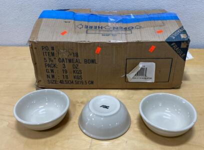 (3 Dozen) 5 7/8&rdquo;-16oz- ABC Bowls - ( Unused )