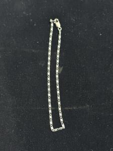 Sterling Silver 925 Mariners Chain Necklace, Lobster Claw Clasp, 18&ndash;20 in, S-Link Design & Sterling Silver &ldquo;Mom&rdquo; Necklace with Two Birds, 18&rdquo; Chain, 925 Marked, Mother&rsquo;s Day Gift