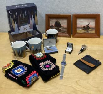 Rolex Watch (Appears Fake ) - Sara Miller Mugs (3) - Compact - Pin and More