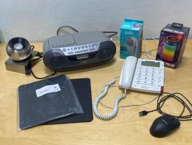 Sony CD/Cassette Player (works) - Wireless Speaker - Phone - Light And More