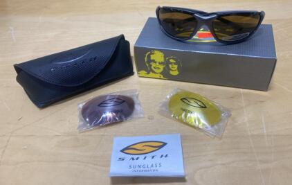 Smith Threshold Graphite Sport Sunglasses, 3 Interchangeable Lenses, Case, TDP.CBRGH Part #
