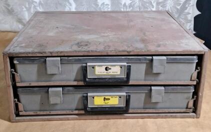(1) 2-Drawer Small Parts Organizer Cabinet