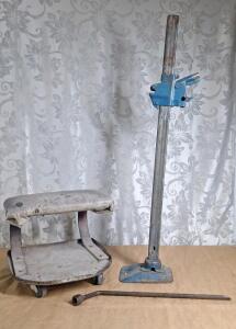 (1) Bumper Jack & (1) Rolling Shop Stool