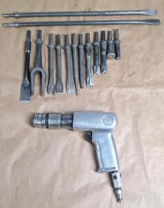 (1) Craftsman Air Hammer & (14) Assorted Bits
