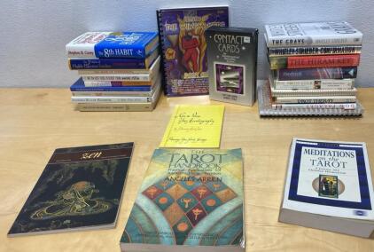 Lot of Books - Tarot Books - Contact Cards and More