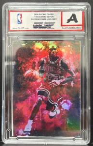 Michael Jordan Custom Art Card GLSF 2026, Encapsulated, Bulls #23, AAA Graded, Holographic