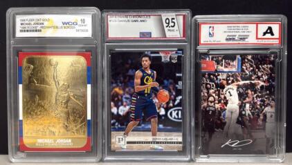 1998 Fleer 23KT Gold Michael Jordan Commemorative Rookie, WCG 10 GEM, Serial #21793, Darius Garland, And Victor Wembanyama