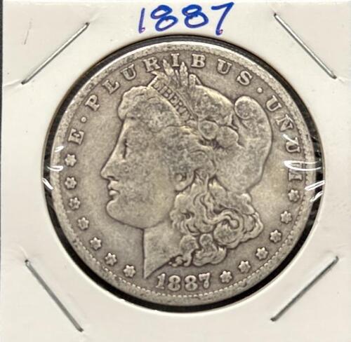 1887-O Morgan Silver Dollar, New Orleans Mint, 90% Silver, Circulated US Coin