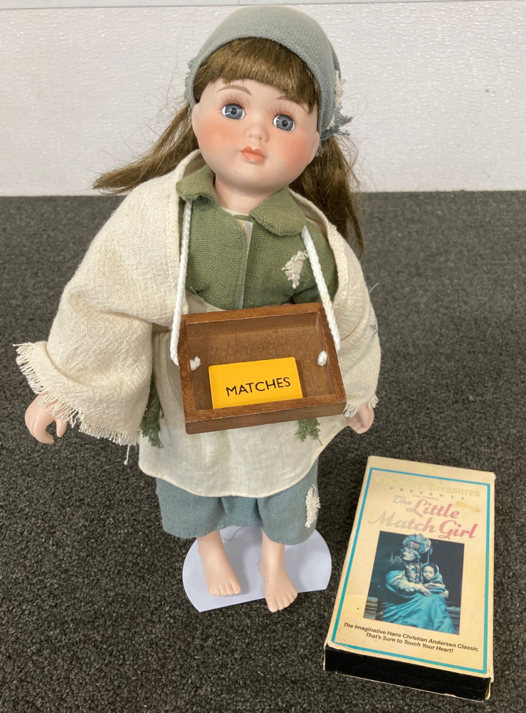 The Little Match Girl Doll & VHS Movie