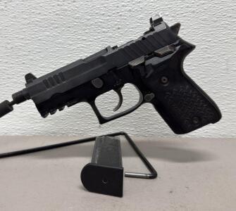 Arex REX Zero 1 TC 9mm Pistol &ndash; Tactical Compact, Threaded Barrel, A22474, 15+1, Rail