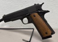 High Standard 1911-A1 FS .45 ACP Semi-Auto Pistol, 5" Barrel, Steel, Wood Grips, SN HS1570175 - 2