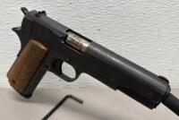 High Standard 1911-A1 FS .45 ACP Semi-Auto Pistol, 5" Barrel, Steel, Wood Grips, SN HS1570175 - 5