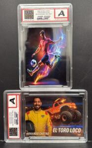 GLSF 2026 Graded Custom Sports Cards: Armando Castro El Toro Loco SSP & Neon Soccer Art