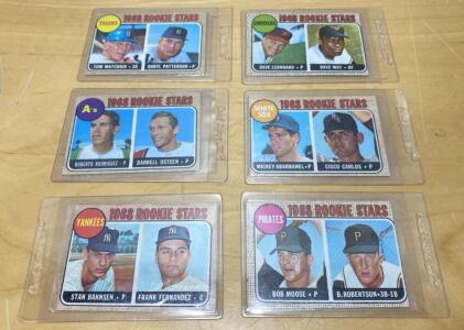 1968 Topps RC Star Lot (6) - Dave May - Dave Leonhard and More