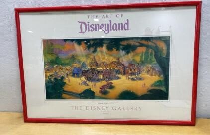 The Art of Disneyland Framed Print - Mickey&rsquo;s Toontown, Nina Rae Vaughn, Disney Gallery 1991 41&rdquo;x28&rdquo; - Signed 1.26.93