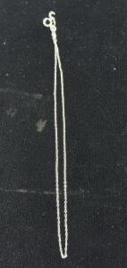 Sterling Silver 925 Italian Cable Chain Necklace, 18 Inch, Spring Ring Clasp & Sterling Silver Greek Key Chain Necklace, 20" Length, 3mm Wide, Spring Ring Clasp
