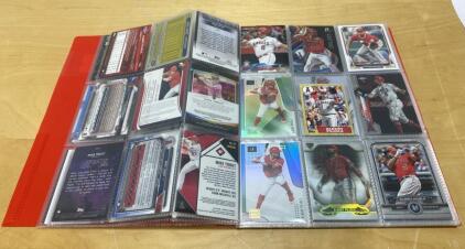 Binder of HOF/Stars LA Angels Baseball Cards (100) Mike Trout, Albert Pujols and More