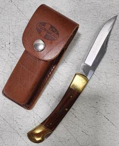 (1) Mossberg Folding Lockback Pocket Knife With Sheath