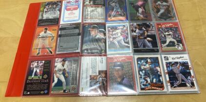 Binder of HOF/Stars Baltimore Orioles Baseball Cards (107) - Cal Ripken Jr, Eddie Murray, Manny Machdo, and More