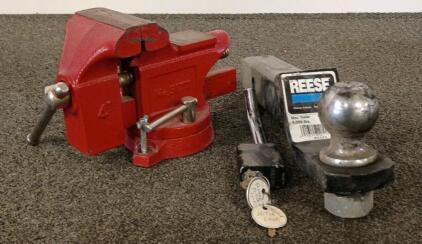 Reese 21171 Trailer Hitch 2" Ball, 6000 lb Max & 4" Bench Vise No. 5777