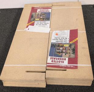 Do-Able Products Slotted Bookcase 35.75"x35.75"x11.25" MDF Fast Assembly, Tool-Free, Model 12257