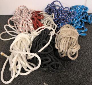 Assorted Climbing Ropes &ndash; Multiple Lengths, 8.5&ndash;11mm Diameter, Mixed Dynamic & Static Types