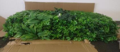 NatraHedge Maui Living Wall Mat, 5 Panels, 28 Sq Ft Coverage, Artificial Foliage, UV/Fire Rated